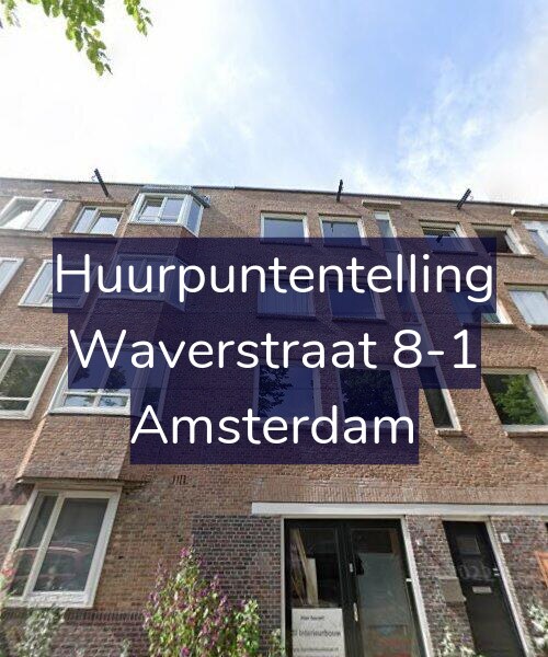 Foto gevel Huurpuntentelling voor Waverstraat 8-1, Amsterdam