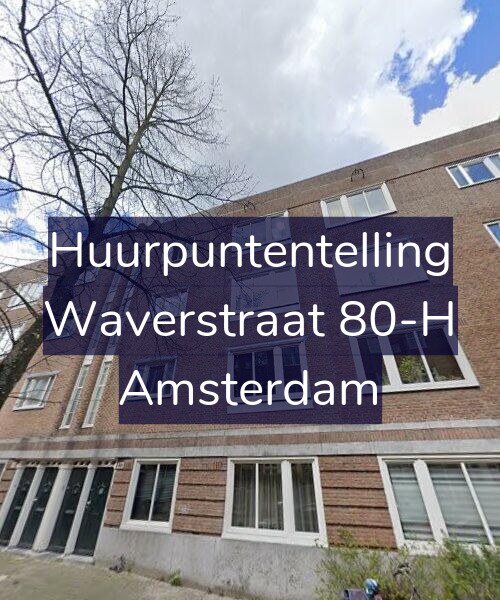 Foto gevel Huurpuntentelling voor Waverstraat 80-H, Amsterdam