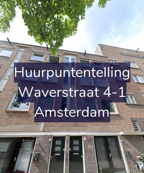 Foto gevel Huurpuntentelling voor Waverstraat 4-1, Amsterdam