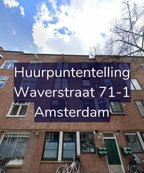 Foto gevel Huurpuntentelling voor Waverstraat 71-1, Amsterdam