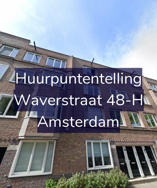Foto gevel Huurpuntentelling voor Waverstraat 48-H, Amsterdam