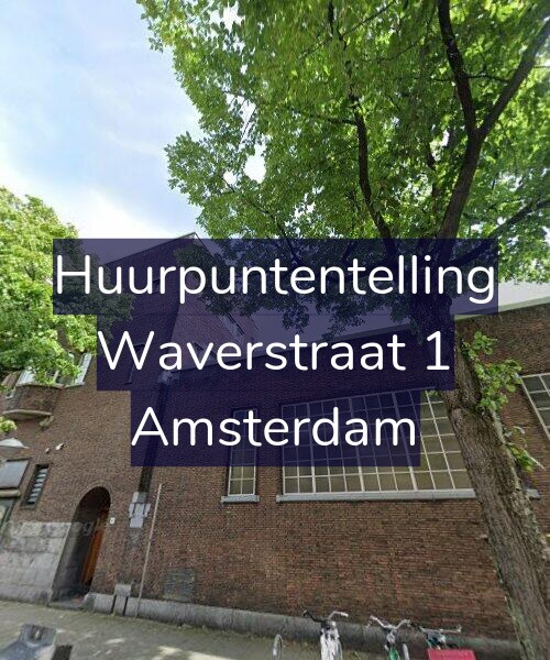 Foto gevel Huurpuntentelling voor Waverstraat 1, Amsterdam