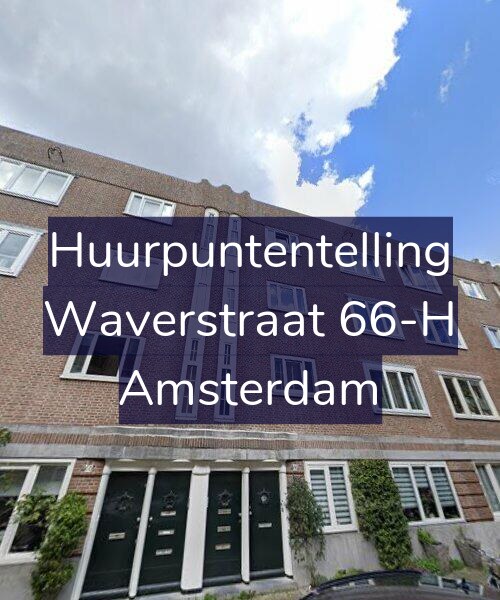 Foto gevel Huurpuntentelling voor Waverstraat 66-H, Amsterdam