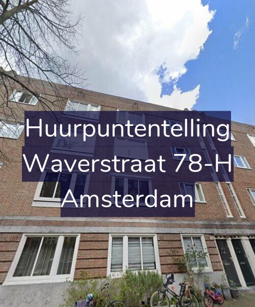 Foto gevel Huurpuntentelling voor Waverstraat 78-H, Amsterdam