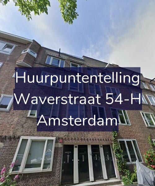 Foto gevel Huurpuntentelling voor Waverstraat 54-H, Amsterdam
