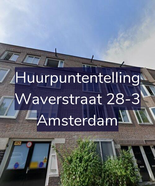 Foto gevel Huurpuntentelling voor Waverstraat 28-3, Amsterdam