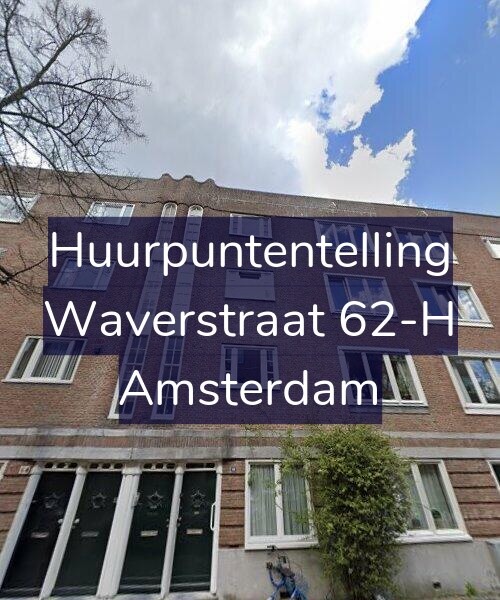 Foto gevel Huurpuntentelling voor Waverstraat 62-H, Amsterdam
