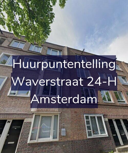 Foto gevel Huurpuntentelling voor Waverstraat 24-H, Amsterdam