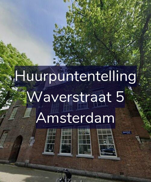 Foto gevel Huurpuntentelling voor Waverstraat 5, Amsterdam