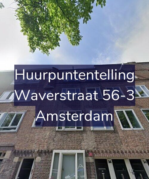 Foto gevel Huurpuntentelling voor Waverstraat 56-3, Amsterdam