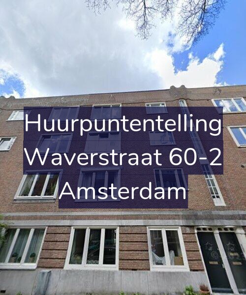 Foto gevel Huurpuntentelling voor Waverstraat 60-2, Amsterdam