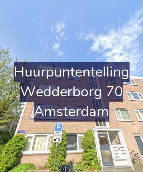 Foto gevel Huurpuntentelling voor Wedderborg 70, Amsterdam