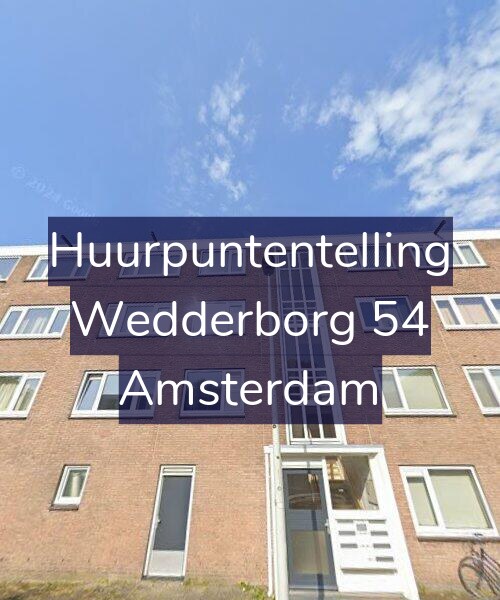 Foto gevel Huurpuntentelling voor Wedderborg 54, Amsterdam