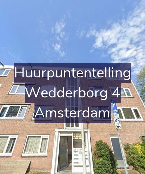 Foto gevel Huurpuntentelling voor Wedderborg 4, Amsterdam