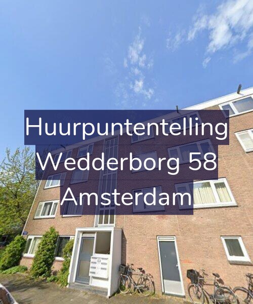 Foto gevel Huurpuntentelling voor Wedderborg 58, Amsterdam