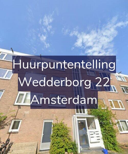 Foto gevel Huurpuntentelling voor Wedderborg 22, Amsterdam