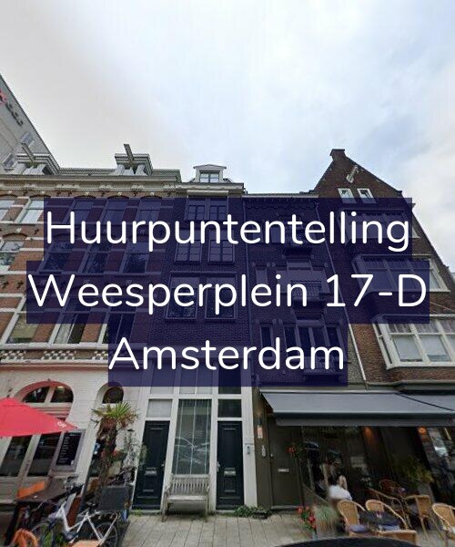Foto gevel Huurpuntentelling voor Weesperplein 17-D, Amsterdam