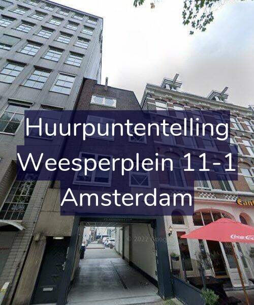 Foto gevel Huurpuntentelling voor Weesperplein 11-1, Amsterdam