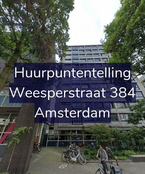Foto gevel Huurpuntentelling voor Weesperstraat 384, Amsterdam