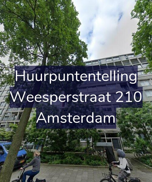 Foto gevel Huurpuntentelling voor Weesperstraat 210, Amsterdam