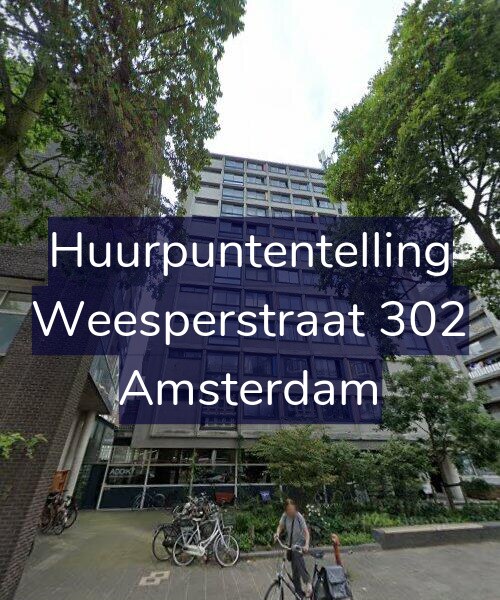 Foto gevel Huurpuntentelling voor Weesperstraat 302, Amsterdam