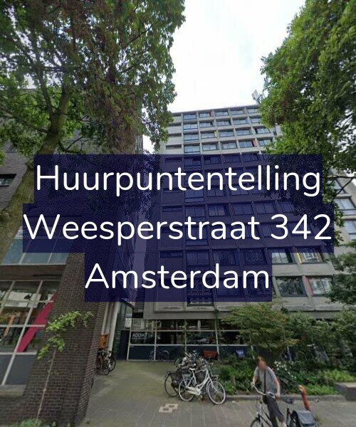 Foto gevel Huurpuntentelling voor Weesperstraat 342, Amsterdam