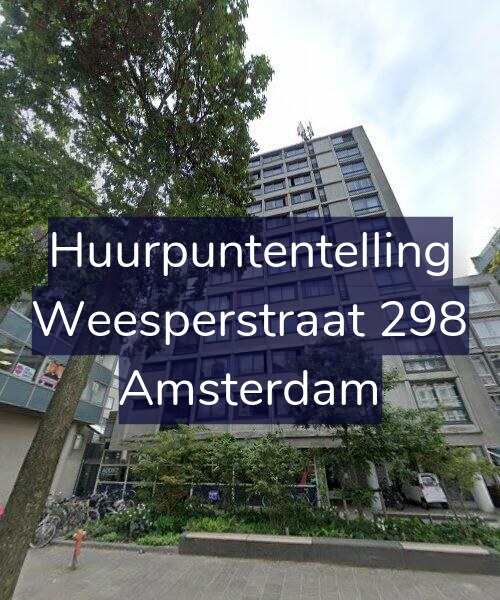 Foto gevel Huurpuntentelling voor Weesperstraat 298, Amsterdam