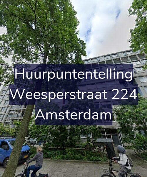 Foto gevel Huurpuntentelling voor Weesperstraat 224, Amsterdam