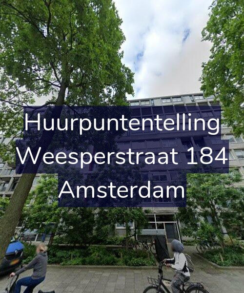 Foto gevel Huurpuntentelling voor Weesperstraat 184, Amsterdam