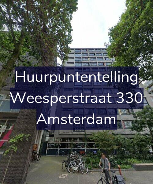 Foto gevel Huurpuntentelling voor Weesperstraat 330, Amsterdam
