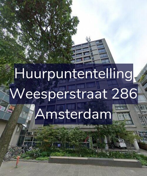 Foto gevel Huurpuntentelling voor Weesperstraat 286, Amsterdam