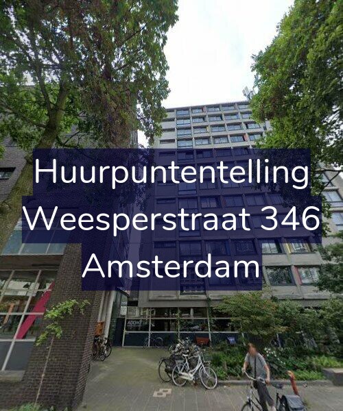 Foto gevel Huurpuntentelling voor Weesperstraat 346, Amsterdam