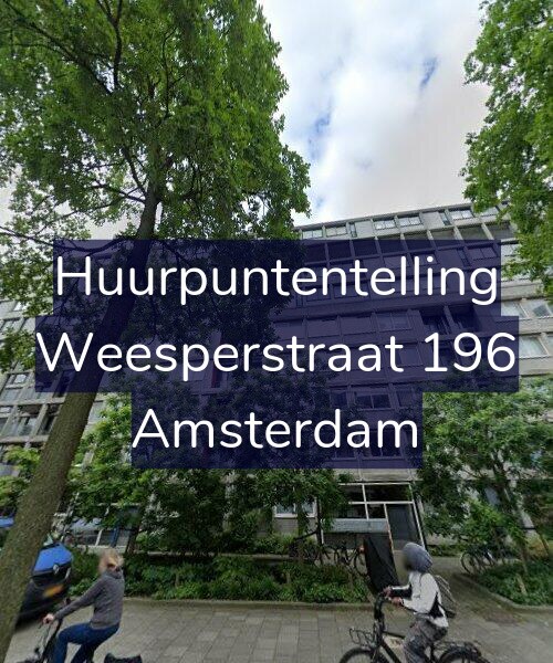 Foto gevel Huurpuntentelling voor Weesperstraat 196, Amsterdam