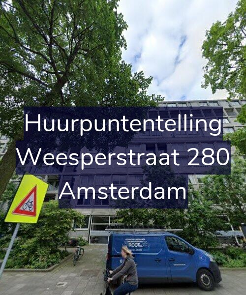 Foto gevel Huurpuntentelling voor Weesperstraat 280, Amsterdam
