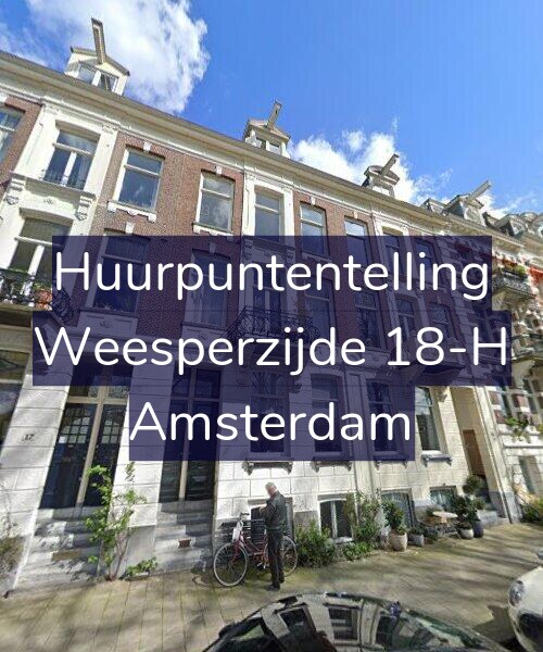 Foto gevel Huurpuntentelling voor Weesperzijde 18-H, Amsterdam