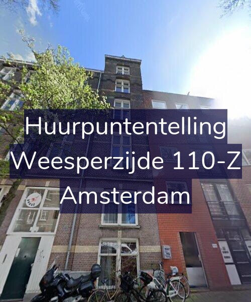 Foto gevel Huurpuntentelling voor Weesperzijde 110-Z, Amsterdam