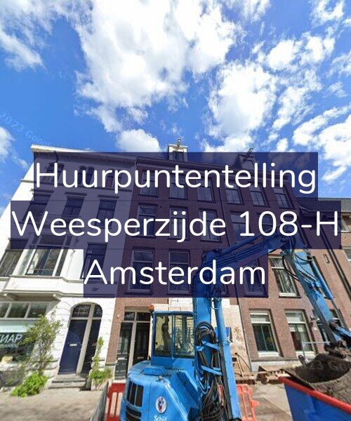 Foto gevel Huurpuntentelling voor Weesperzijde 108-H, Amsterdam
