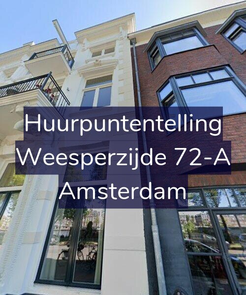 Foto gevel Huurpuntentelling voor Weesperzijde 72-A, Amsterdam