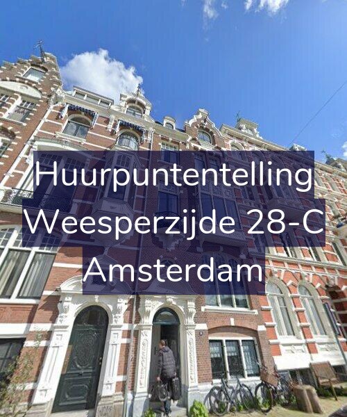 Foto gevel Huurpuntentelling voor Weesperzijde 28-C, Amsterdam