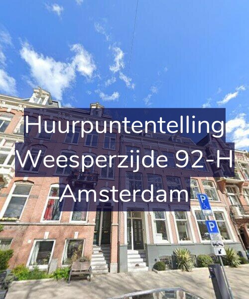 Foto gevel Huurpuntentelling voor Weesperzijde 92-H, Amsterdam