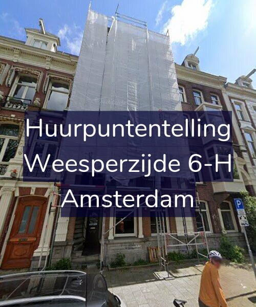 Foto gevel Huurpuntentelling voor Weesperzijde 6-H, Amsterdam