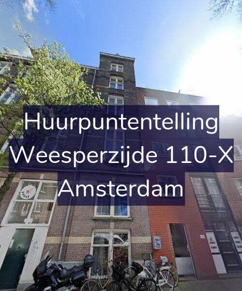 Foto gevel Huurpuntentelling voor Weesperzijde 110-X, Amsterdam