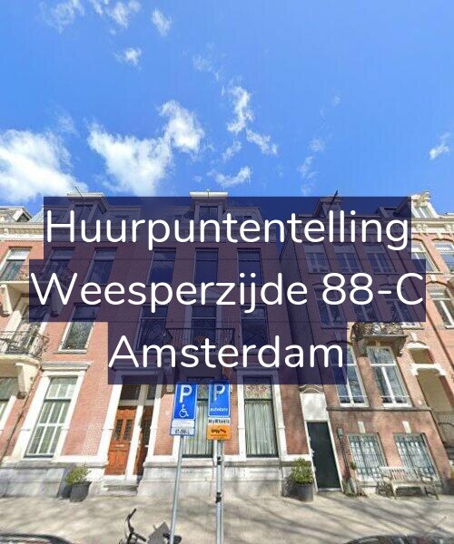 Foto gevel Huurpuntentelling voor Weesperzijde 88-C, Amsterdam
