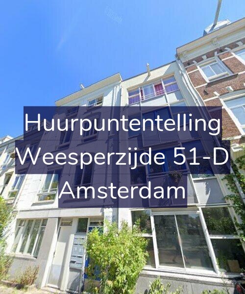 Foto gevel Huurpuntentelling voor Weesperzijde 51-D, Amsterdam