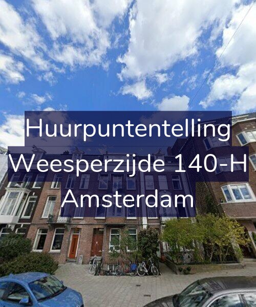 Foto gevel Huurpuntentelling voor Weesperzijde 140-H, Amsterdam