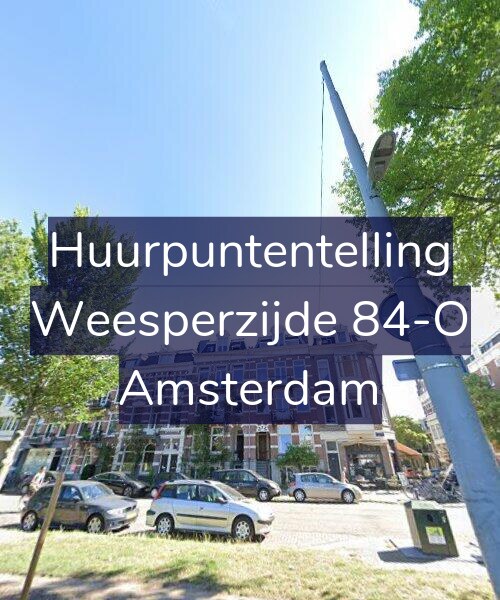 Foto gevel Huurpuntentelling voor Weesperzijde 84-O, Amsterdam