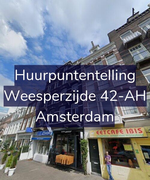 Foto gevel Huurpuntentelling voor Weesperzijde 42-AH, Amsterdam