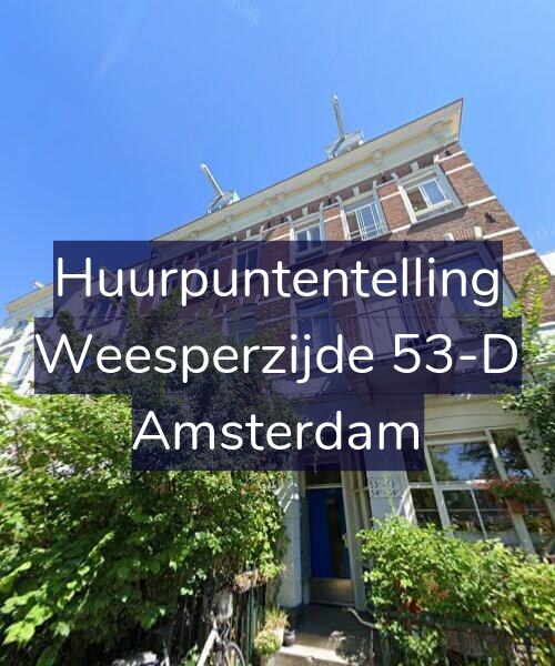 Foto gevel Huurpuntentelling voor Weesperzijde 53-D, Amsterdam
