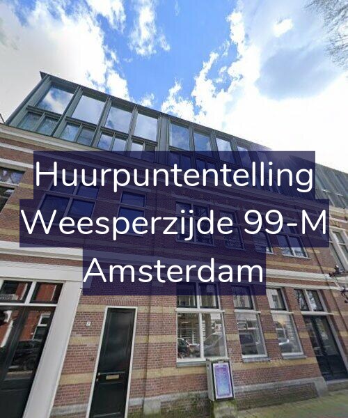 Foto gevel Huurpuntentelling voor Weesperzijde 99-M, Amsterdam