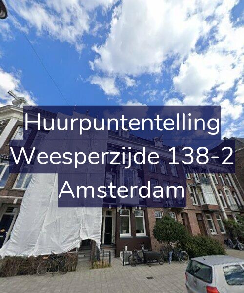 Foto gevel Huurpuntentelling voor Weesperzijde 138-2, Amsterdam